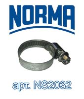 Хомут червячный NORMA NS2032/20-32 мм