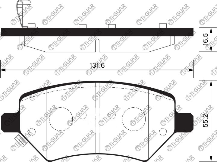 Тормозные колодки TG-0031/PN81001 * Ti·GUAR Тормозные колодки TG-0031/PN81001 * Ti·GUAR